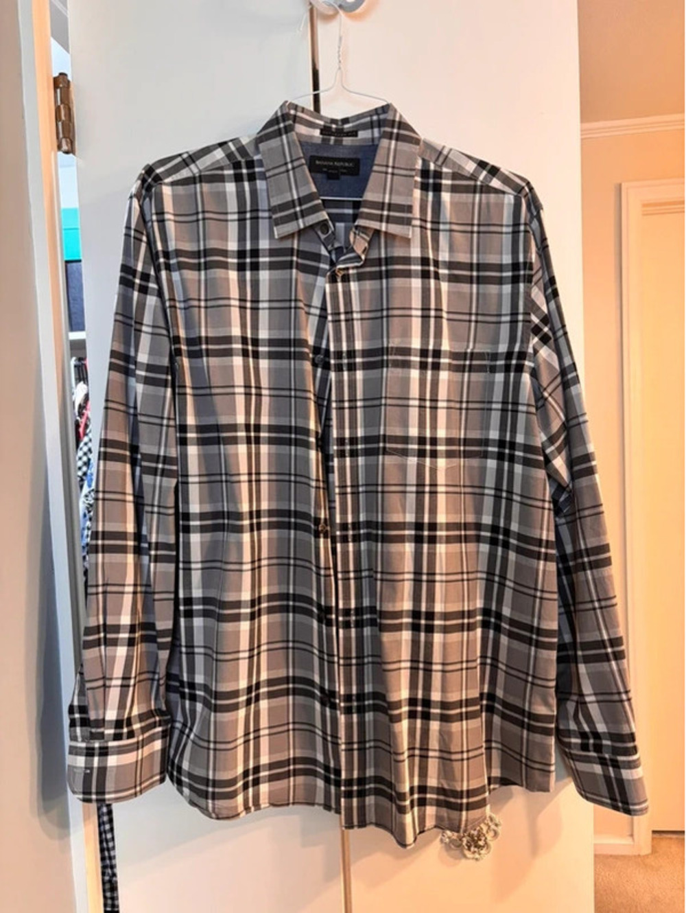 Banana Republic XL Plaid Dress shirt